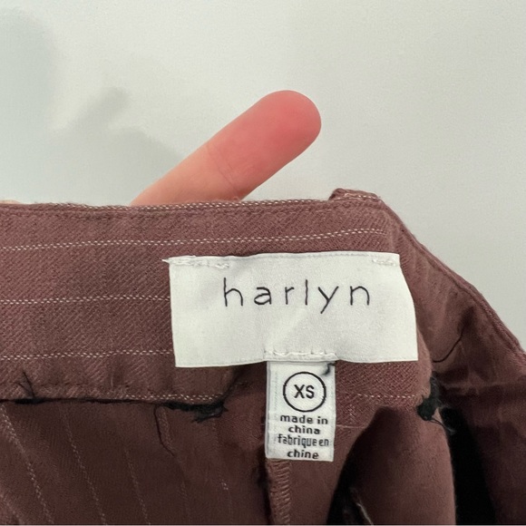 Anthropologie Harlyn Striped Cropped Trouser Pants Size XS - Picture 10 of 12